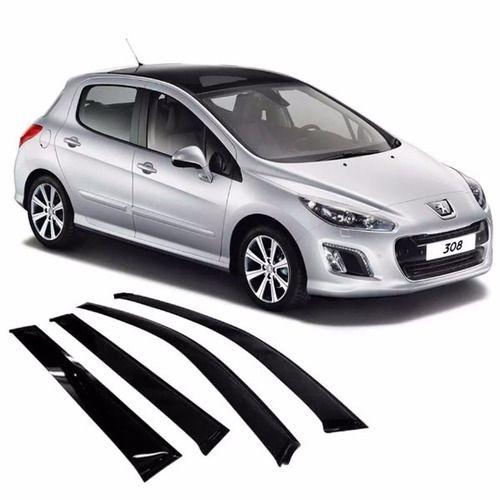 Imagem de Calha de Chuva Defletor Peugeot 308 2012 a 2017 4 Portas Ecoflex