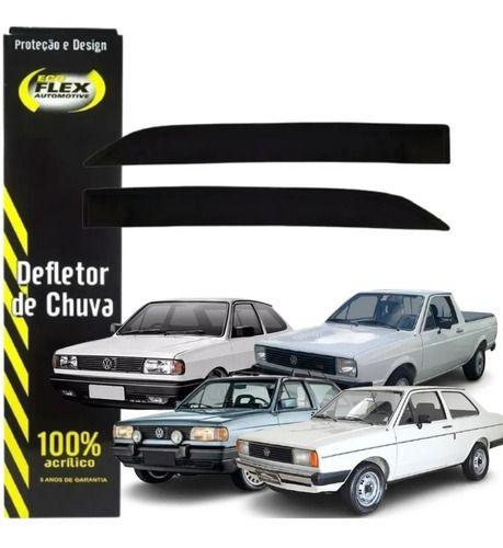 Imagem de Calha de Chuva Defletor Vw Gol Quadrado CL GL 1987 a 1994 2 Portas Ecoflex