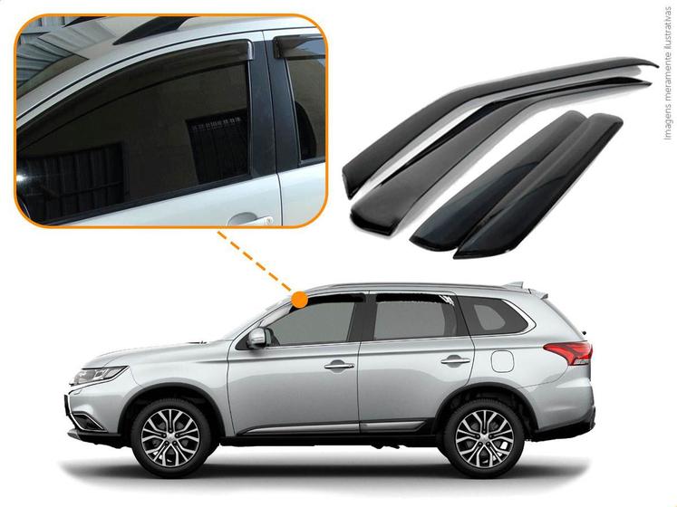 Imagem de Calha de Chuva Ecoflex MITSUBISHI OUTLANDER 15/18 4P 13.007A