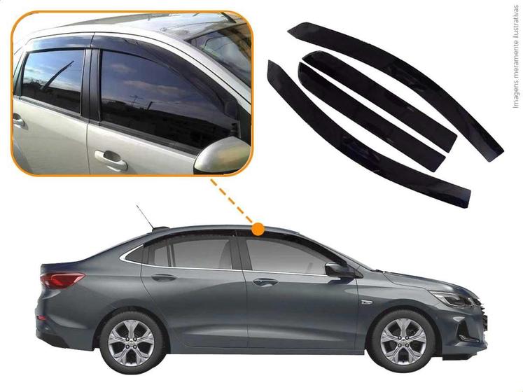 Imagem de Calha De Chuva Esportiva Onix Sedan 2020 A 2025 4 Portas