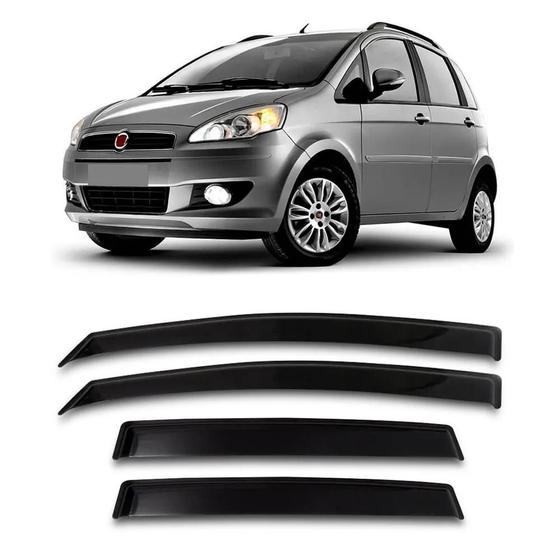 Calha de chuva idea 4p 2004 até 2018 acessorio para carro Menor preço em Calha de chuva idea 4p 2004 até 2018 acessorio para carro
