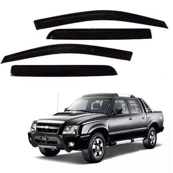 Imagem de Calha De Chuva S10 2000 2001 2002 2003 2004 2005 Cab Dupla
