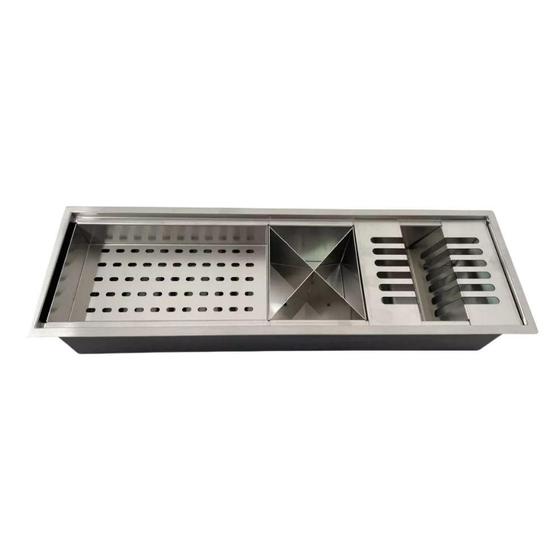 Imagem de Calha Inox Stillus Home Gourmet Luxo 60cm Escovada