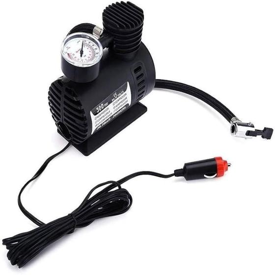 Imagem de Calibrador portatil 12v compressor ar carro moto pneus bike