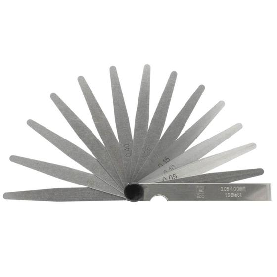 Imagem de Calibre de Folga 600A 0,05 a 1,0 mm com 13 Lâminas - 4WS-1 - EDA