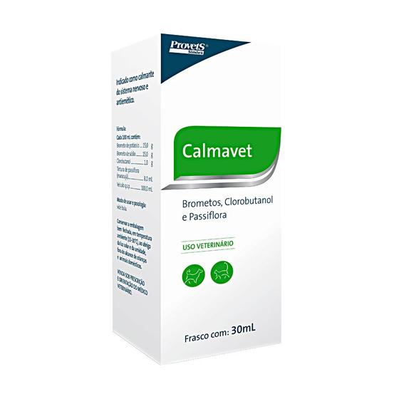 Imagem de Calmavet 30ml calmante natural para caes e gatos acalma pet