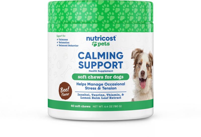 Imagem de Calming Support Soft Chews para cães Nutricost Pets 60 unidades