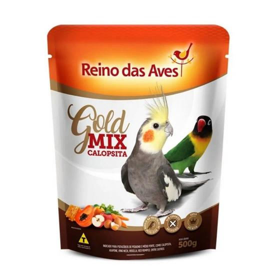 Imagem de Calopsita Gold Mix 500g - Reino das Aves