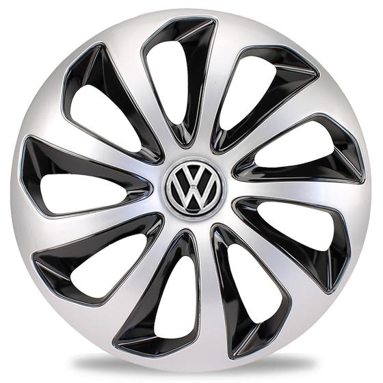 Imagem de Calota 15 Velox Silver Black Vw Gol G1 G2 G3 G4 G5 Up (Unidade)