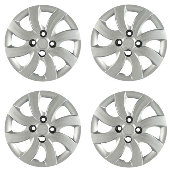Imagem de Calota Aro 14" cor Prata Mod Palio Attractive 12/13 (Jogo c/ 4 Calotas) Grid - 094CB-PTA-E