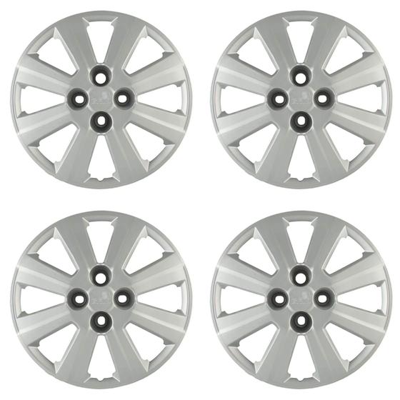 Imagem de Calota Aro 15" cor Prata Modelo Agile 2010/2013 (Jogo c/ 4 Calotas) Grid - 030CP-PTA-E