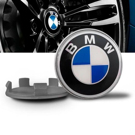 Imagem de Calota Calotinha Roda Bmw 69mm X1 320i 325i X5 X6 118i 328i