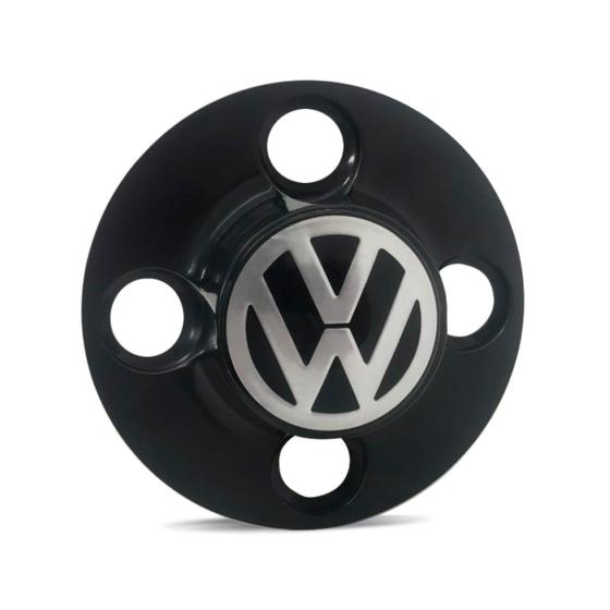 Imagem de Calota Centro Roda Ferro VW Gol G1 Emblema Preto