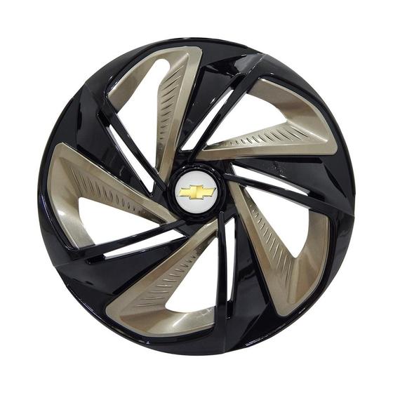 Imagem de Calota Esportiva Aro 13 Nitro Black Gold GM Corsa Celta Classic