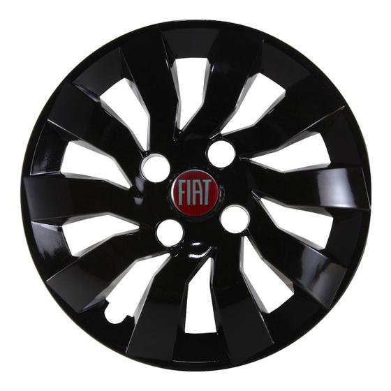 Imagem de Calota Esportiva Street 14 Preto Fiat Argo Cronos Mobi