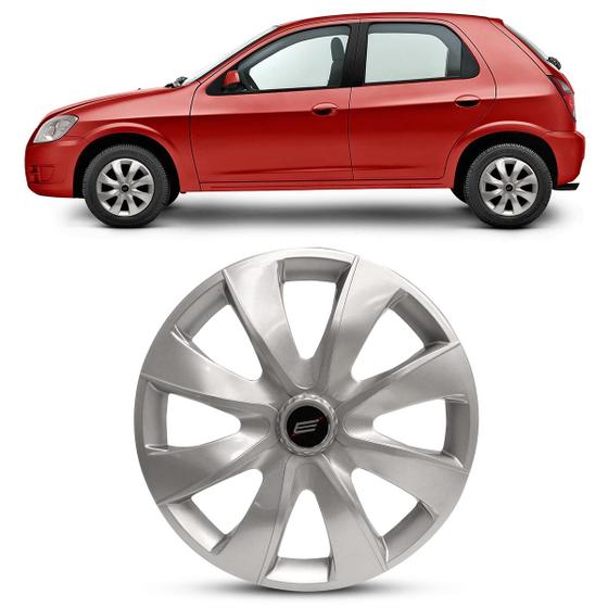 Imagem de Calota Prime Silver Esportiva Aro 13 Universal 4X100 4X108
