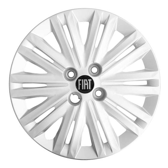 Calota Punto Idea Siena Aro 15 Cinza Logo Metal 208CP - Grid Imagem de Calota Punto Idea Siena Aro 15 Cinza Logo Metal 208CP