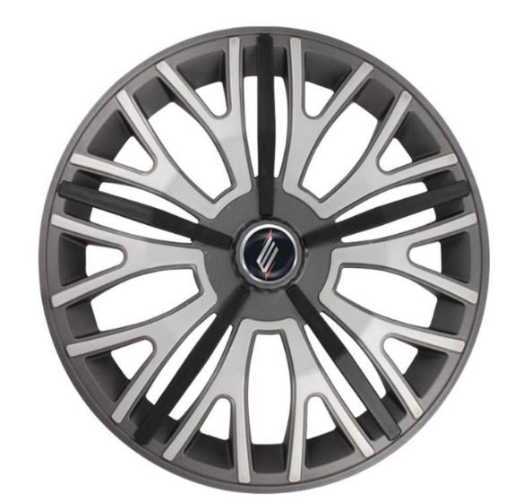 Imagem de Calota Sportiva Modelo Triton Sport Aro 14 polegadas Graphite/Silver/Black Parafuso