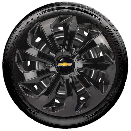 Imagem de Calota Velox Aro 14 Preta Gm Corsa Celta Prisma Agile