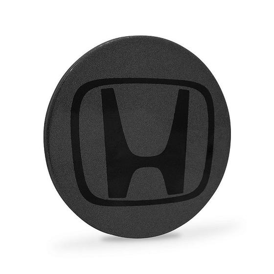 Imagem de Calotinha 69mm Centro de Roda Honda HRV CRV Accord Grafite Emblema Preto