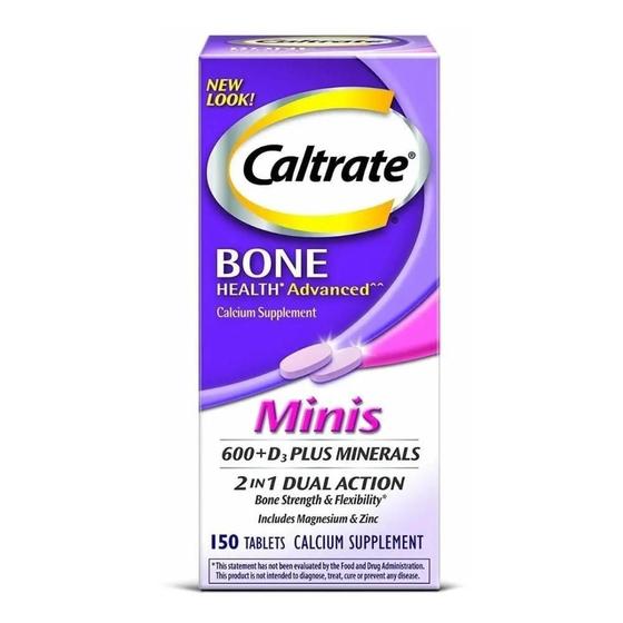 Caltrate Minis Plus 600 D3 Plus Minerais 2 In 1 Dual Action - Leave in ...
