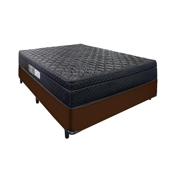 Imagem de Cama Arezzo Casal Box Black Molas Ensacadas Marrom