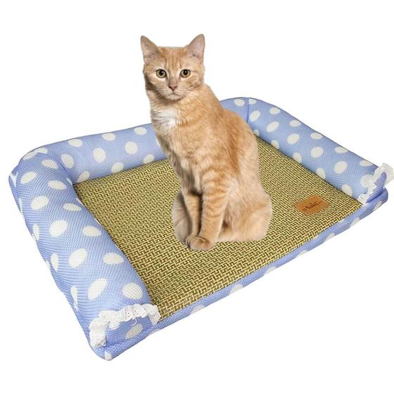 Imagem de Cama Arranhador Gato Rattan Conforto Antistress Grande 70cm