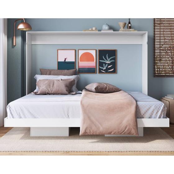 Imagem de Cama Articulável Horizontal Casal Dallas 194cm com 2 Nichos CH140 Art in Móveis