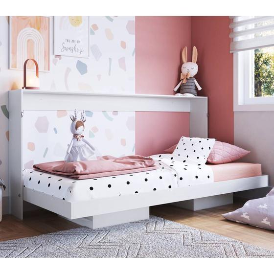 Imagem de Cama Articulável Horizontal Solteiro Dallas 194cm com 2 Nichos CH090 Art in Móveis