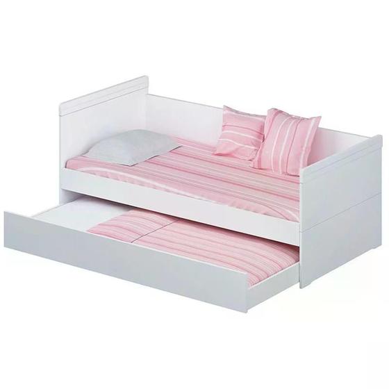 Imagem de Cama Babá Nuth com Auxiliar Branco Fosco - Reller Móveis