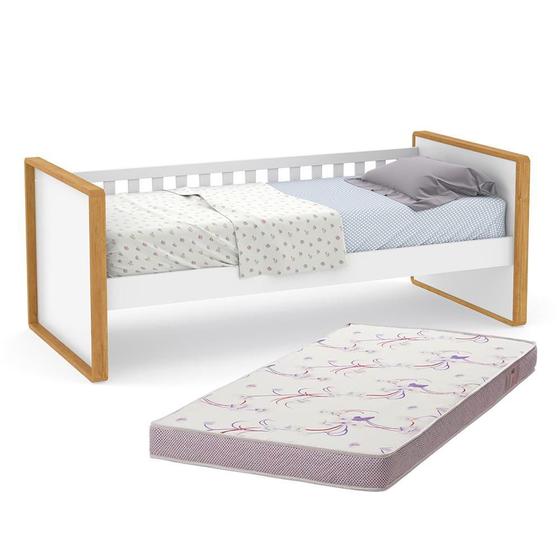 Cama Babá Tutto New com Colchão Physical D20 - Matic Móveis Imagem de Cama Babá Tutto New com Colchão Physical D20 - Matic Móveis