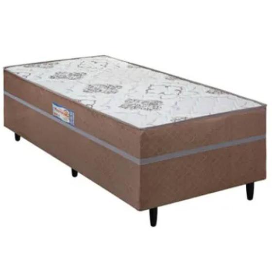 Imagem de Cama Box Açucena Solteiro Ortopédica 88x188x47cm Ecotec Cor Marrom 