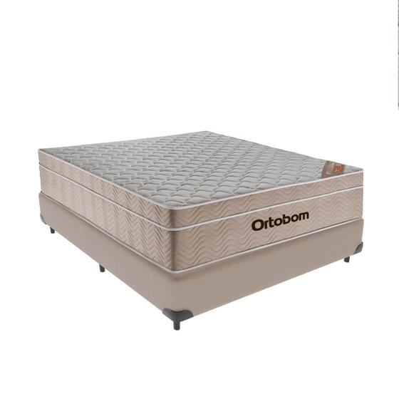 Imagem de Cama + Box Airtech Colchão Ortobom Casal 138cm SpringPocket