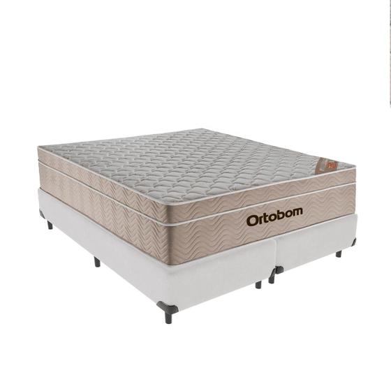 Imagem de Cama + Box Airtech Colchão Ortobom Queen 158cm SpringPocket