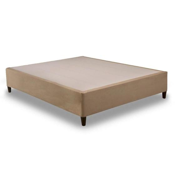 Imagem de Cama Box Base Casal ClickBox Suede Clean (138x188x28) - Herval