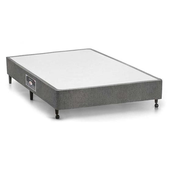 Imagem de Cama Box Base Casal Lux Chenille Gray (138x188x23) - Castor