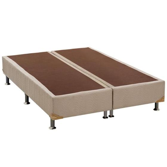 Imagem de Cama Box Base King Universal Suede Clean (186x198x30) - Ortobom