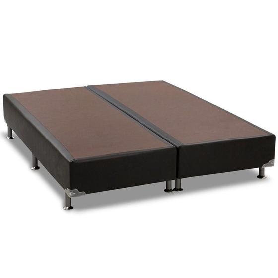 Imagem de Cama Box Base Queen Americana Courano Nero Black (158x198x23) - Ortobom