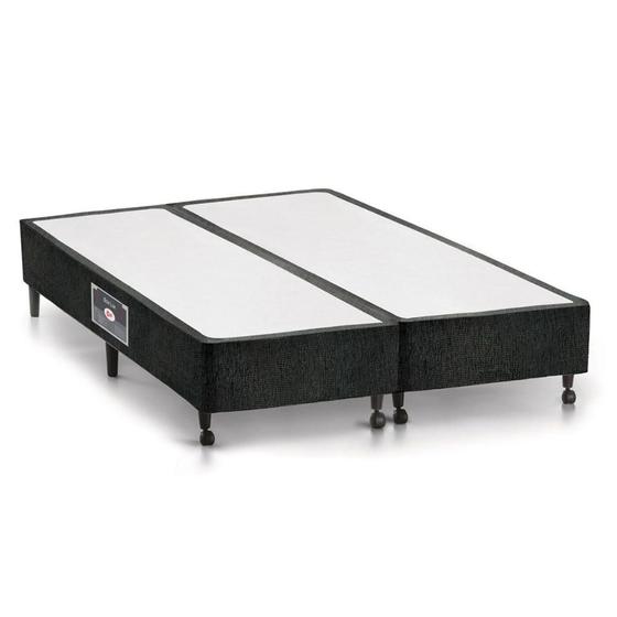 Imagem de Cama Box Base Queen Lux Chenille Black (158x198x23) - Castor