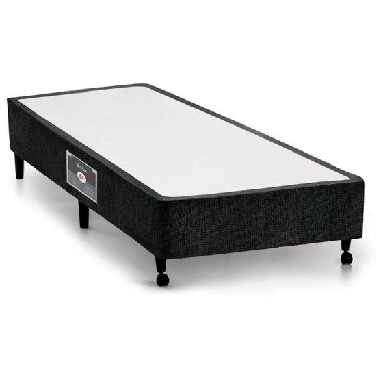 Imagem de Cama Box Base Solteiro Lux Chenille Black (88x188x23) - Castor