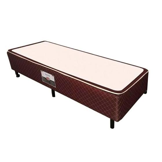 Imagem de Cama Box Base Solteiro Poli Tecido Brown (88x188x27) - Castor