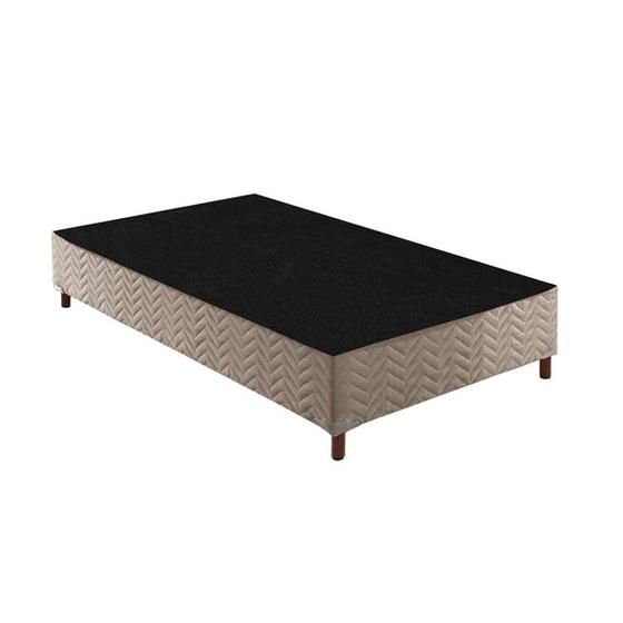 Cama Box Base Solteiro Sommier Rústico Bordado Clean (96x203x30) - Paropas Menor preço em Cama Box Base Solteiro Sommier Rústico Bordado Clean (96x203x30) - Paropas