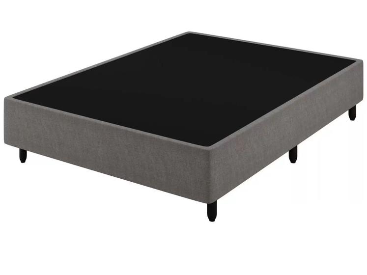 Imagem de Cama Box Base Universal Casal 138x188 Suede Cinza