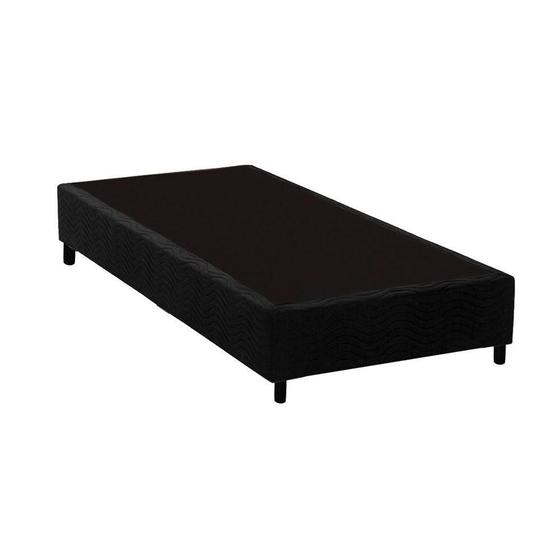 Imagem de Cama Box Base Universal CRC Camurça Black 96x203x20