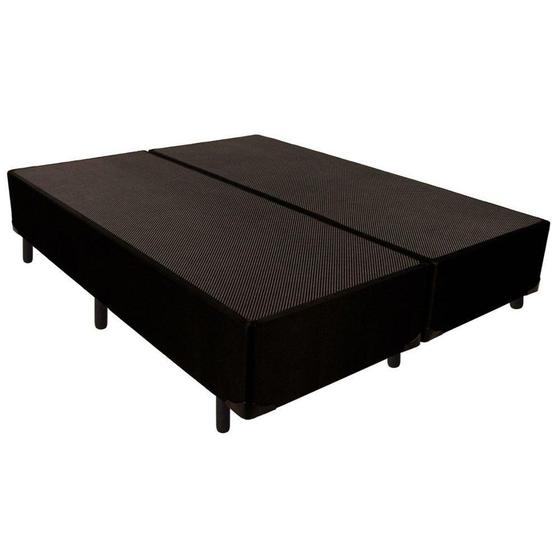 Imagem de Cama Box Base Universal King Tecido Black (193x203x24) - Luckspuma