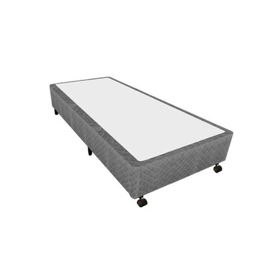 Imagem de Cama Box Base Universal Solteiro Poli Tecido Gray (78x188x27) - Castor