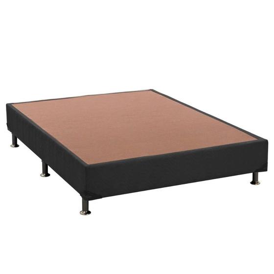 Imagem de Cama Box Base Universal Viúva Suede Gray (128x188x20) - Ortobom