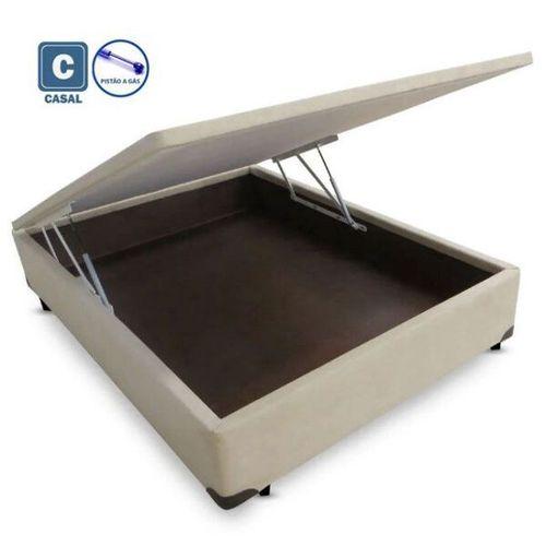 Imagem de Cama Box Baú Casal AColchões Bege 41x138x188
