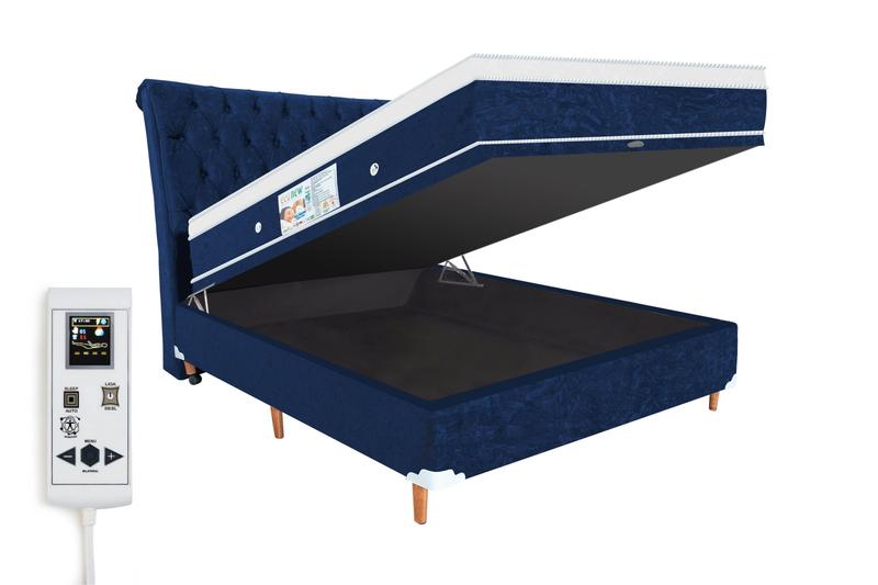 Cama Box Baú e Colchão Magnético Casal Bio Massageador + Cabeceira - Eco Prince Menor preço em Cama Box Baú e Colchão Magnético Casal Bio Massageador + Cabeceira - Eco Prince