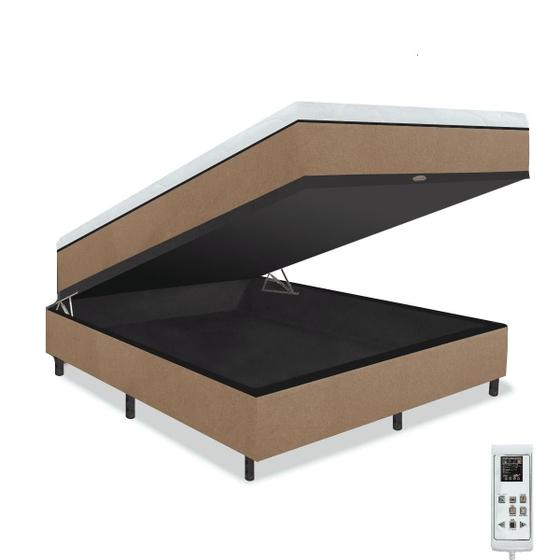 Imagem de Cama Box Baú e Colchão Magnético Casal Massageador Bio - Compact